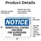 Signmission Remote Pull Station For Hood Fire Suppression OSHA Notice Sign, Vinyl Decal, 5in W x 3.5in L, 2PK OS-2PACK-NS-D-35-L-18032 - alternate 3